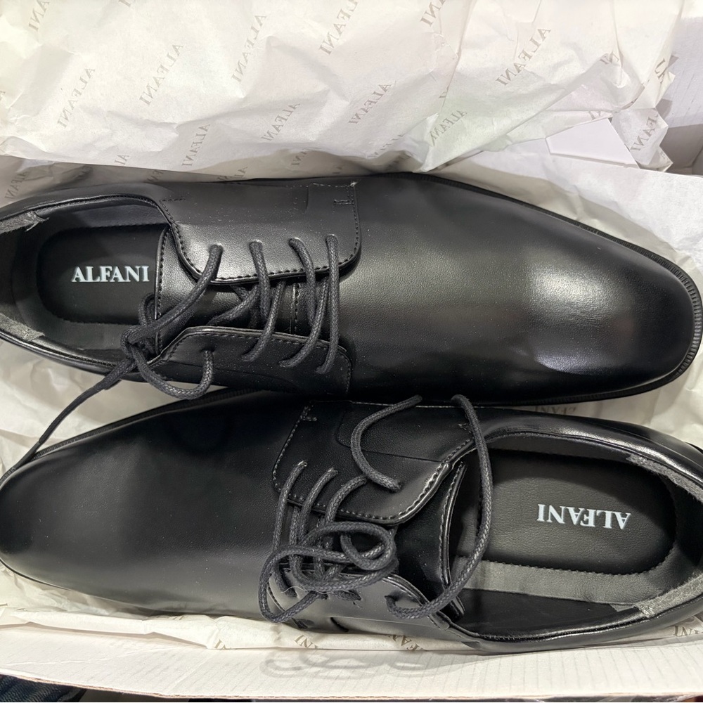 Alfani Men's Classic Black Oxfords